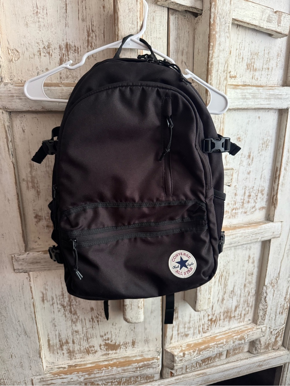 Converse Black Men's Everyday Backpack with Front Patch